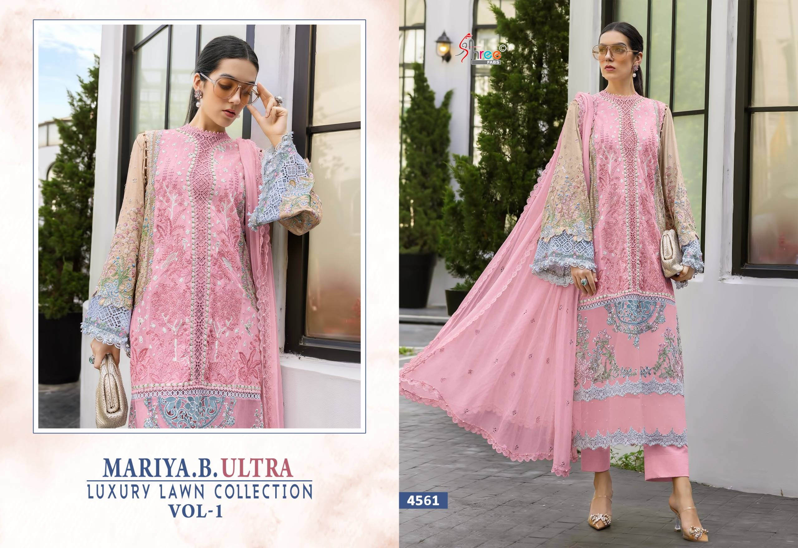 MARIA B LAWN COLLECTION VOL 01 By Shree fabs Beautiful Pakistani Suits Colorful Stylish Fancy Ethnic Wear Pure Cotton Dresses At Wholesale